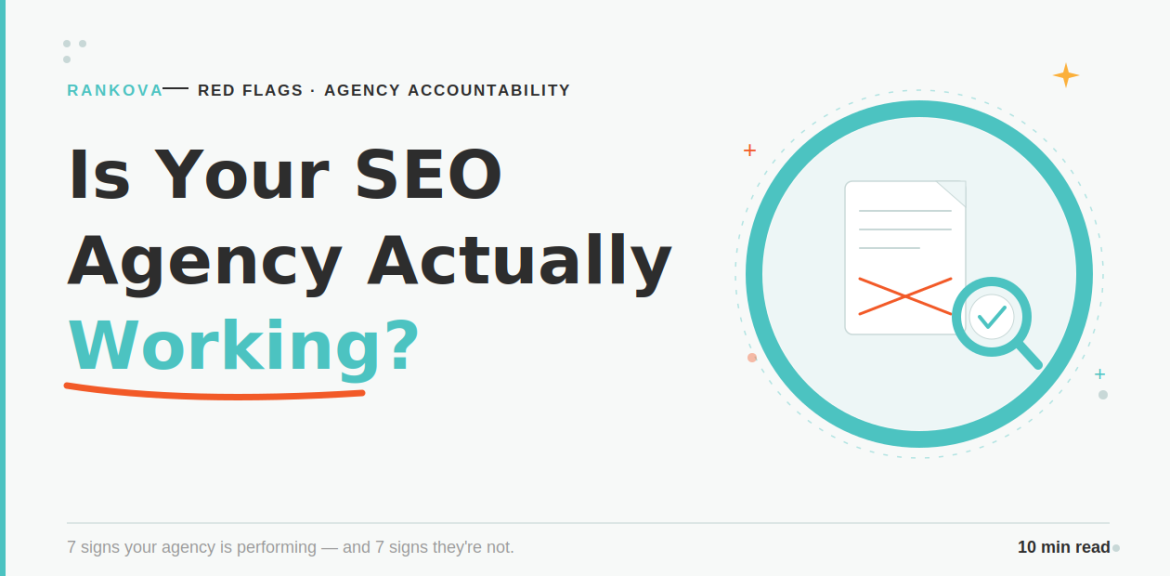 How to tell if your SEO agency is actually working or just sending reports — Rankova Nigeria