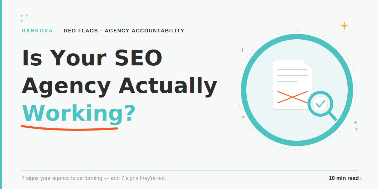 How to tell if your SEO agency is actually working or just sending reports — Rankova Nigeria